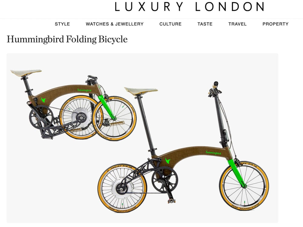 A Luxury London Feature for a Luxury Folding Bike: Brilliant Things to Buy